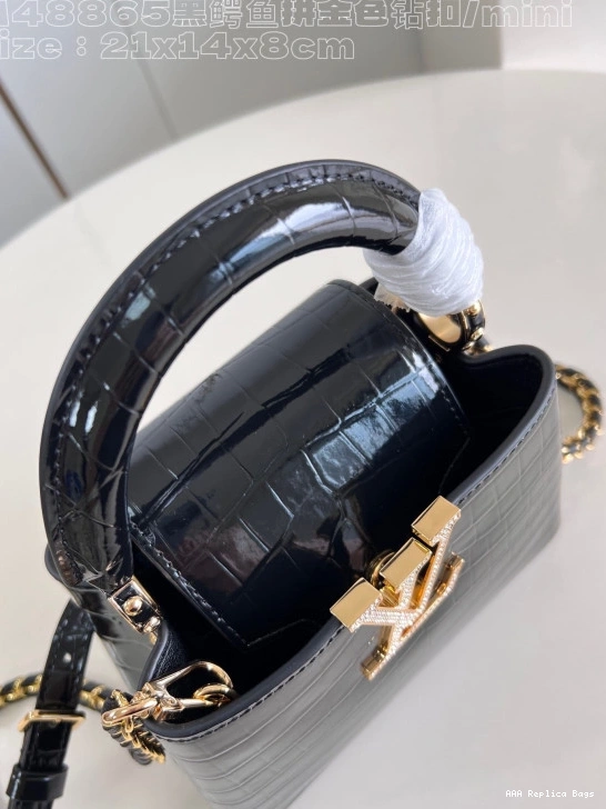 Aaa replica ru VUITTON MINI-21*14*8CM CAPUCINES LOUIS 0730